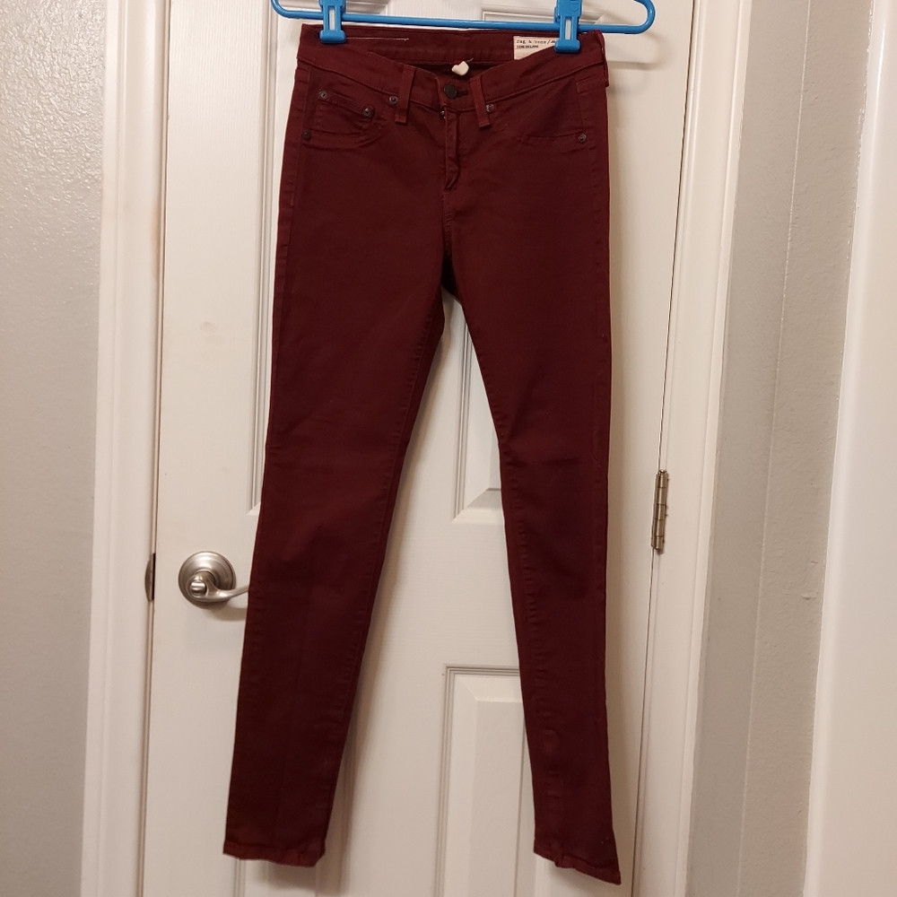 Rag & bone zipper capri pants